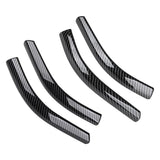 Maxbell 2x Front Headlamp Eyelid Overlay Trim Carbon Fashion for Auto Accessory 20x2.5cm