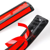 Maxbell 2x Front Headlamp Eyelid Overlay Trim Carbon Fashion for Auto Accessory 20x2.5cm