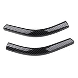 Maxbell 2x Front Headlamp Eyelid Overlay Trim Carbon Fashion for Auto Accessory 20x2.5cm