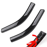 Maxbell 2x Front Headlamp Eyelid Overlay Trim Carbon Fashion for Auto Accessory 20x2.5cm