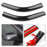 Maxbell 2x Front Headlamp Eyelid Overlay Trim Carbon Fashion for Auto Accessory 20x2.5cm