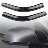 Maxbell 2x Front Headlamp Eyelid Overlay Trim Carbon Fashion for Auto Accessory 20x2.5cm