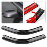 Maxbell 2x Front Headlamp Eyelid Overlay Trim Carbon Fashion for Auto Accessory 20x2.5cm