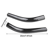 Maxbell 2x Front Headlamp Eyelid Overlay Trim Carbon Fashion for Auto Accessory 19x2cm