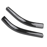 Maxbell 2x Front Headlamp Eyelid Overlay Trim Carbon Fashion for Auto Accessory 19x2cm