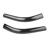 Maxbell 2x Front Headlamp Eyelid Overlay Trim Carbon Fashion for Auto Accessory 19x2cm