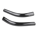 Maxbell 2x Front Headlamp Eyelid Overlay Trim Carbon Fashion for Auto Accessory 19x2cm