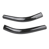 Maxbell 2x Front Headlamp Eyelid Overlay Trim Carbon Fashion for Auto Accessory 19x2cm