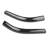 Maxbell 2x Front Headlamp Eyelid Overlay Trim Carbon Fashion for Auto Accessory 19x2cm