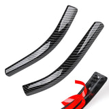 Maxbell 2x Front Headlamp Eyelid Overlay Trim Carbon Fashion for Auto Accessory 19x2cm