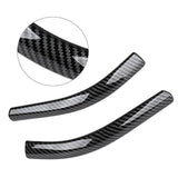 Maxbell 2x Front Headlamp Eyelid Overlay Trim Carbon Fashion for Auto Accessory 19x2cm