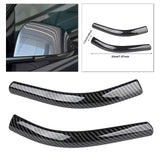 Maxbell 2x Front Headlamp Eyelid Overlay Trim Carbon Fashion for Auto Accessory 19x2cm