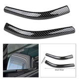 Maxbell 2x Front Headlamp Eyelid Overlay Trim Carbon Fashion for Auto Accessory 19x2cm