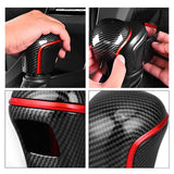 Maxbell Car Gear Shifter Knob Cover Sturdy Gear Shifting Handle for Car SUV Bus Red A