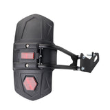 Maxbell Motorcycle Rear Mudguard Fender Simple Assembly Black with Reflector