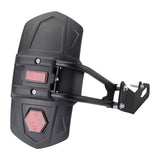 Maxbell Motorcycle Rear Mudguard Fender Simple Assembly Black with Reflector