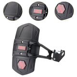 Maxbell Motorcycle Rear Mudguard Fender Simple Assembly Black with Reflector