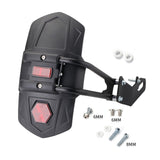 Maxbell Motorcycle Rear Mudguard Fender Simple Assembly Black with Reflector