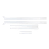 Maxbell 6x Car Body Door Molding Trim Cover Automotive Accessories Trim Strips Panel