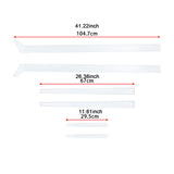 Maxbell 6x Car Body Door Molding Trim Cover Automotive Accessories Trim Strips Panel