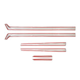 Maxbell 6x Car Body Door Molding Trim Cover Automotive Accessories Trim Strips Panel