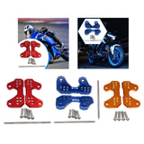 Maxbell Motorcycle Foot Pegs Supports Rearsets Footpegs for Yamaha Yzf R25 MT25 Red