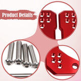 Maxbell Motorcycle Foot Pegs Supports Rearsets Footpegs for Yamaha Yzf R25 MT25 Red