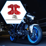 Maxbell Motorcycle Foot Pegs Supports Rearsets Footpegs for Yamaha Yzf R25 MT25 Red