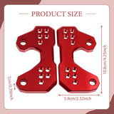 Maxbell Motorcycle Foot Pegs Supports Rearsets Footpegs for Yamaha Yzf R25 MT25 Red