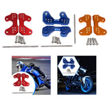 Maxbell Motorcycle Foot Pegs Supports Rearsets Footpegs for Yamaha Yzf R25 MT25 Red