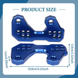 Maxbell Motorcycle Foot Pegs Supports Rearsets Footpegs for Yamaha Yzf R25 MT25 Blue