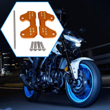 Maxbell Motorcycle Foot Pegs Supports Rearsets Footpegs for Yamaha Yzf R25 MT25 Gold