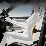 Maxbell Car Seat Waist Support Pillow Soft Waist Support Pillow for Travel Bed black