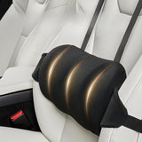 Maxbell Car Seat Waist Support Pillow Soft Waist Support Pillow for Travel Bed black