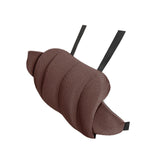 Maxbell Car Seat Waist Support Pillow Soft Waist Support Pillow for Travel Bed brown
