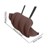 Maxbell Car Seat Waist Support Pillow Soft Waist Support Pillow for Travel Bed brown