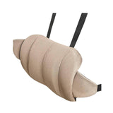 Maxbell Car Seat Waist Support Pillow Soft Waist Support Pillow for Travel Bed light brown