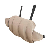 Maxbell Car Seat Waist Support Pillow Soft Waist Support Pillow for Travel Bed light brown