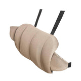 Maxbell Car Seat Waist Support Pillow Soft Waist Support Pillow for Travel Bed light brown