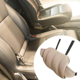 Maxbell Car Seat Waist Support Pillow Soft Waist Support Pillow for Travel Bed light brown