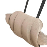 Maxbell Car Seat Waist Support Pillow Soft Waist Support Pillow for Travel Bed light brown