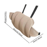 Maxbell Car Seat Waist Support Pillow Soft Waist Support Pillow for Travel Bed light brown