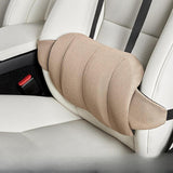 Maxbell Car Seat Waist Support Pillow Soft Waist Support Pillow for Travel Bed light brown