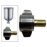 Maxbell Spray Cup Adapter Metal Lightweight Sturdy Good Sealing Connection Connector Thread B
