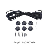 Maxbell Elastic Rope 32.8 ft Organizer Decor Cord for Tent Crafting Kayak Patio