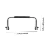 Maxbell RV Upper Bunk Foldable Guard Rail Versatile for RV Forehead Beds Accessories Silvery
