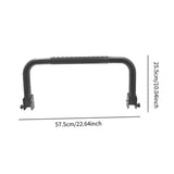 Maxbell RV Upper Bunk Foldable Guard Rail Versatile for RV Forehead Beds Accessories Black