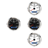 Maxbell Digital Tach Hour Meter Universal RPM Gauge for 12V/24V Autos 0 to 30 black