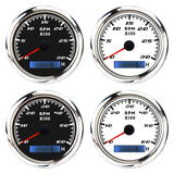 Maxbell Digital Tach Hour Meter Universal RPM Gauge for 12V/24V Autos 0 to 30 black