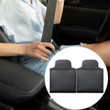 Maxbell 2x Seat Belt Adjuster Automobile PU Leather Comfort Children Neck Protection Hook and Loop